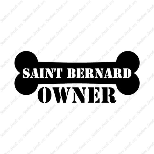 Saint Bernard Dog Owner Bone