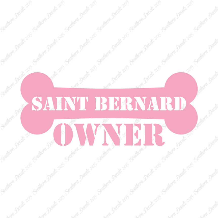 Saint Bernard Dog Owner Bone