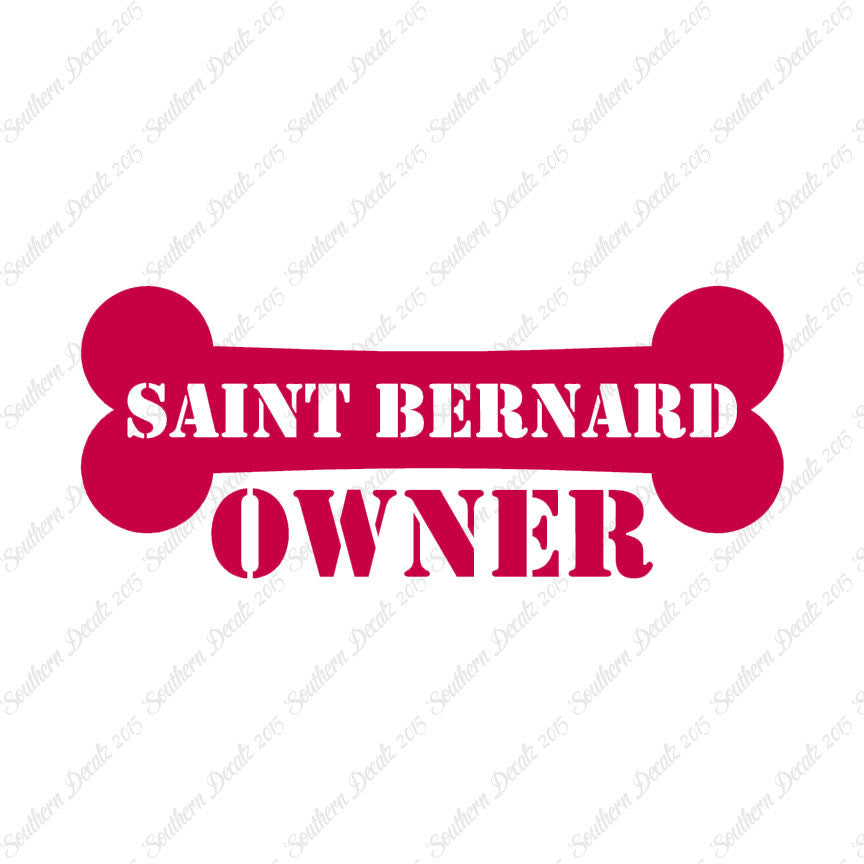 Saint Bernard Dog Owner Bone