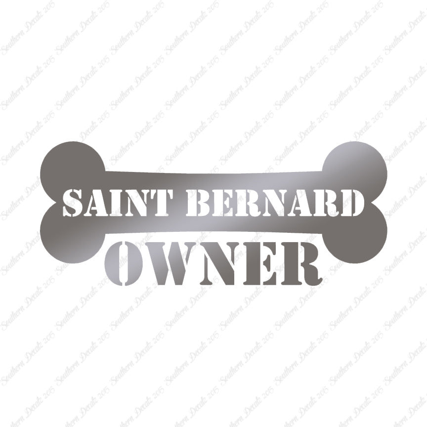 Saint Bernard Dog Owner Bone