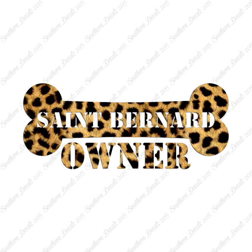 Saint Bernard Dog Owner Bone