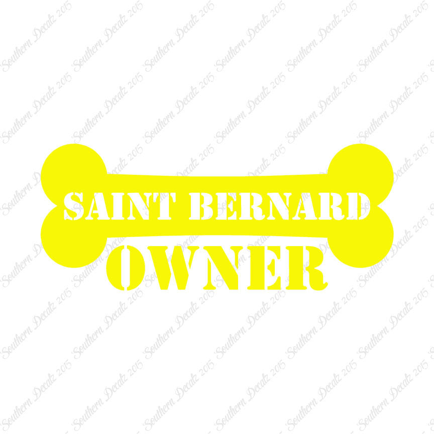 Saint Bernard Dog Owner Bone