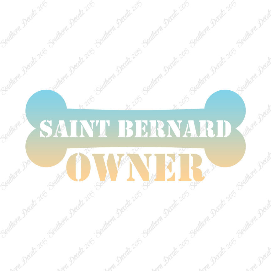 Saint Bernard Dog Owner Bone