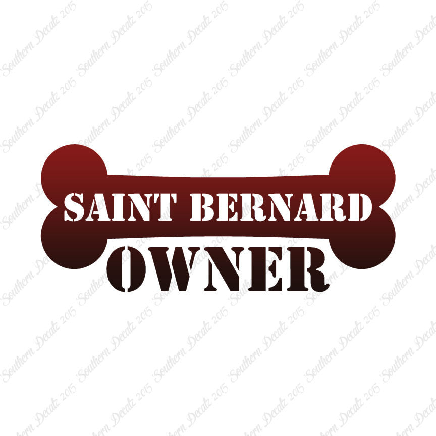 Saint Bernard Dog Owner Bone