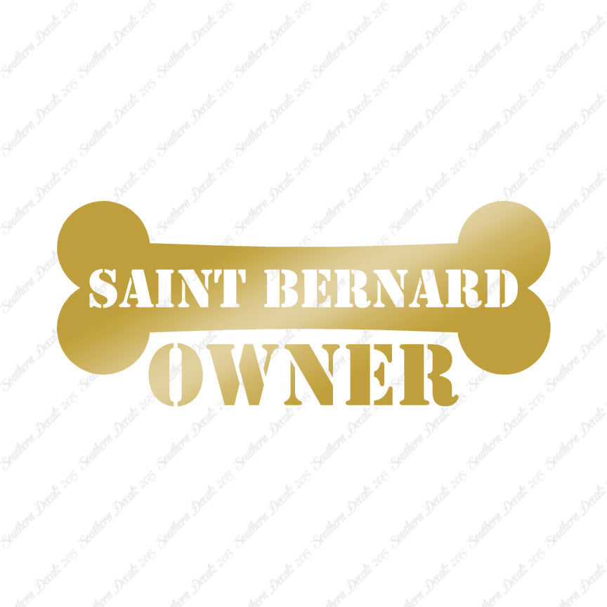 Saint Bernard Dog Owner Bone