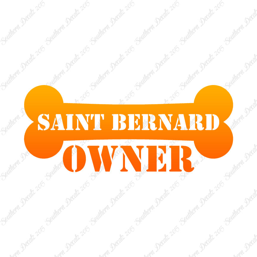 Saint Bernard Dog Owner Bone