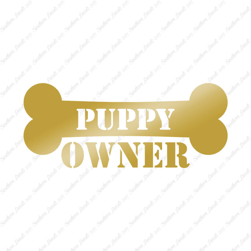 Puppy Dog Owner Bone
