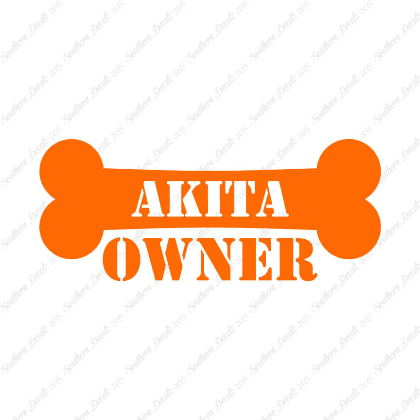 Akita Dog Owner Bone