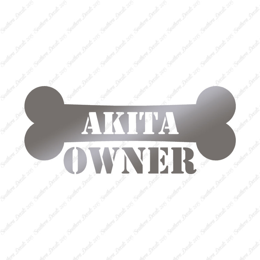 Akita Dog Owner Bone