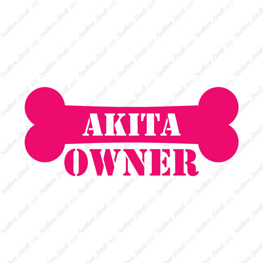 Akita Dog Owner Bone