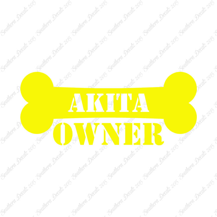 Akita Dog Owner Bone