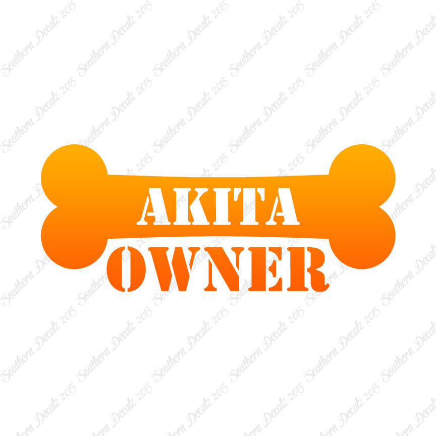 Akita Dog Owner Bone