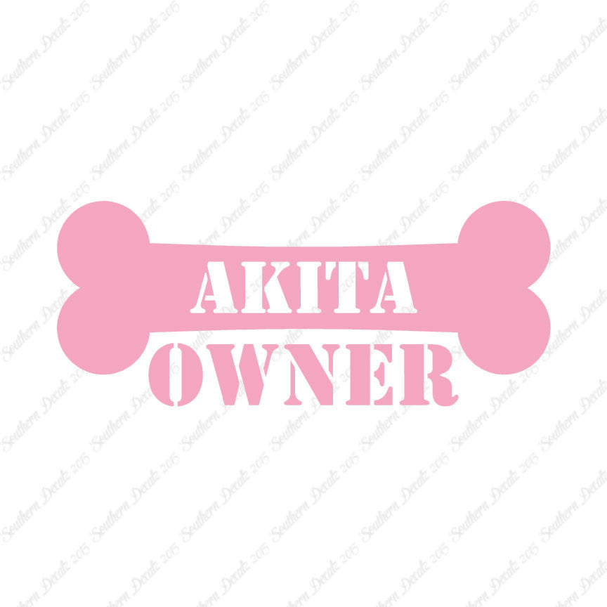 Akita Dog Owner Bone