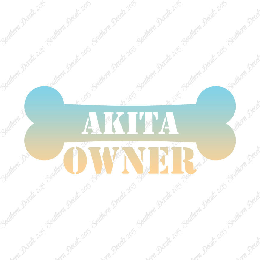 Akita Dog Owner Bone