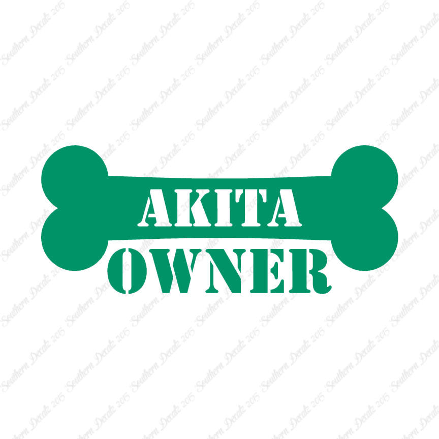 Akita Dog Owner Bone