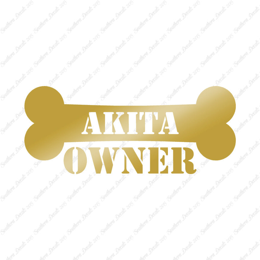 Akita Dog Owner Bone