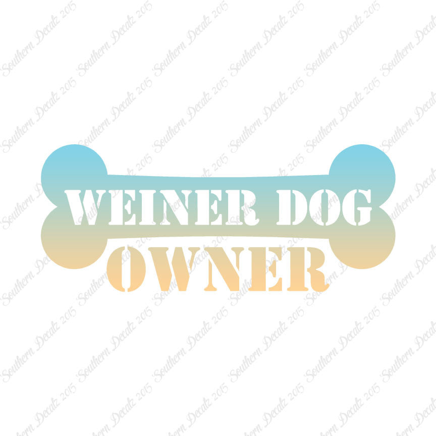 Weiner Dog Owner Bone Dachshund