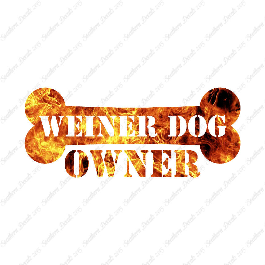 Weiner Dog Owner Bone Dachshund