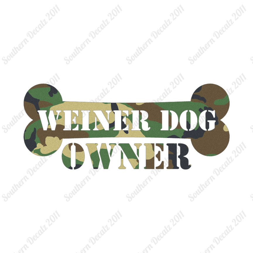 Weiner Dog Owner Bone Dachshund