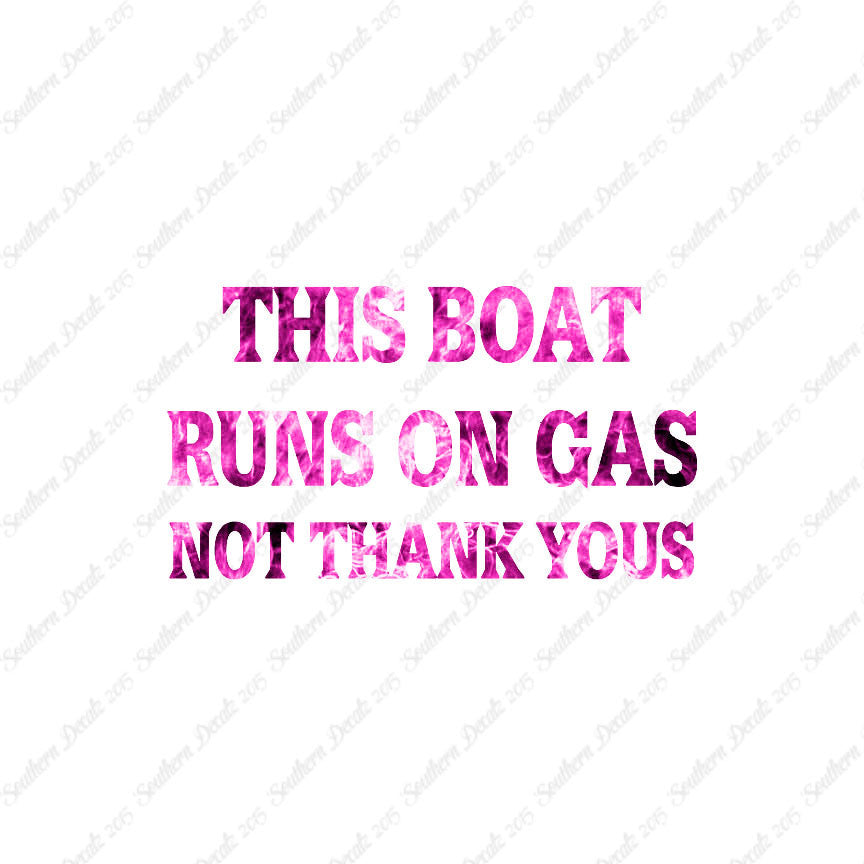 Fish Boat Runs On Gas