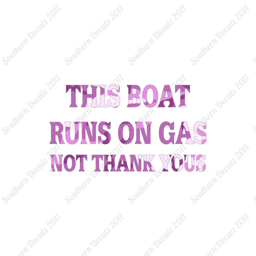 Fish Boat Runs On Gas