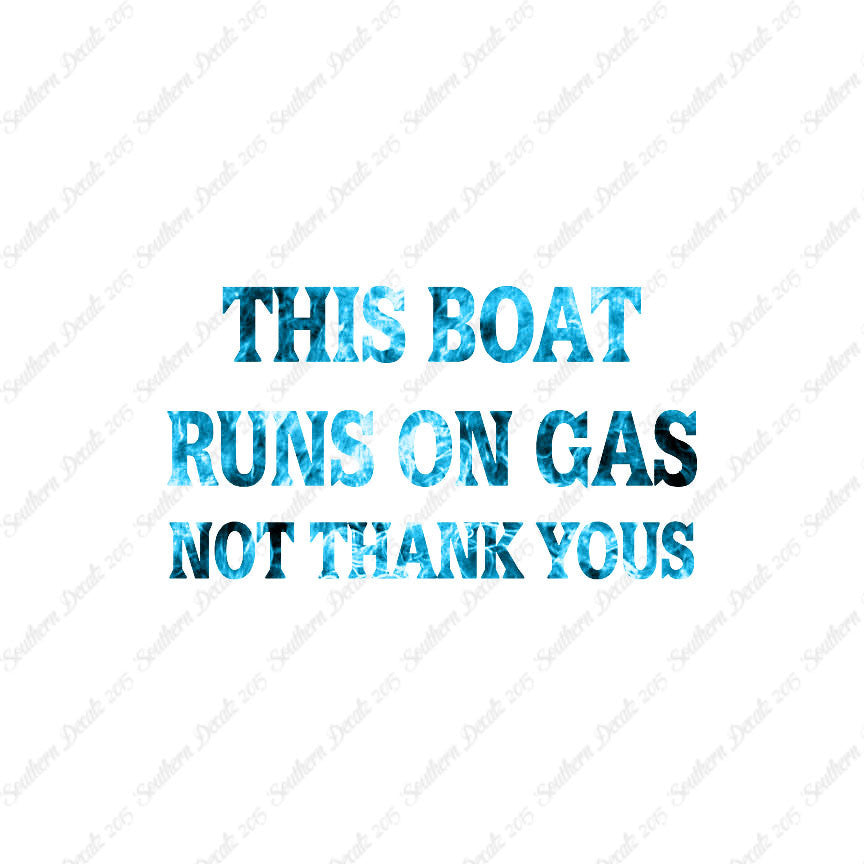 Fish Boat Runs On Gas