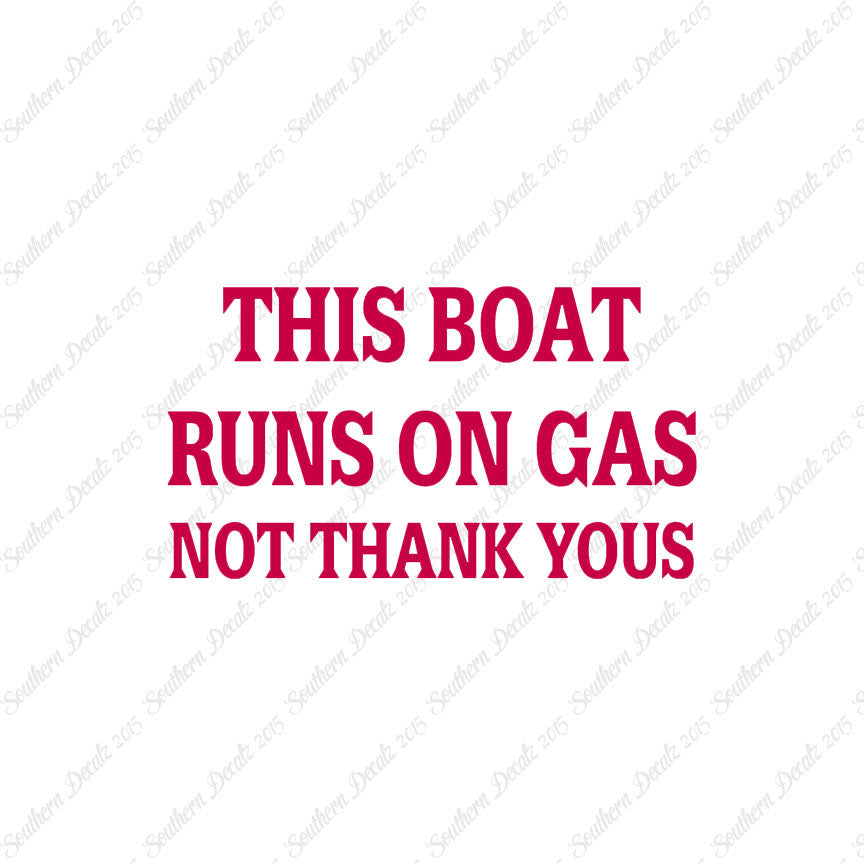 Fish Boat Runs On Gas