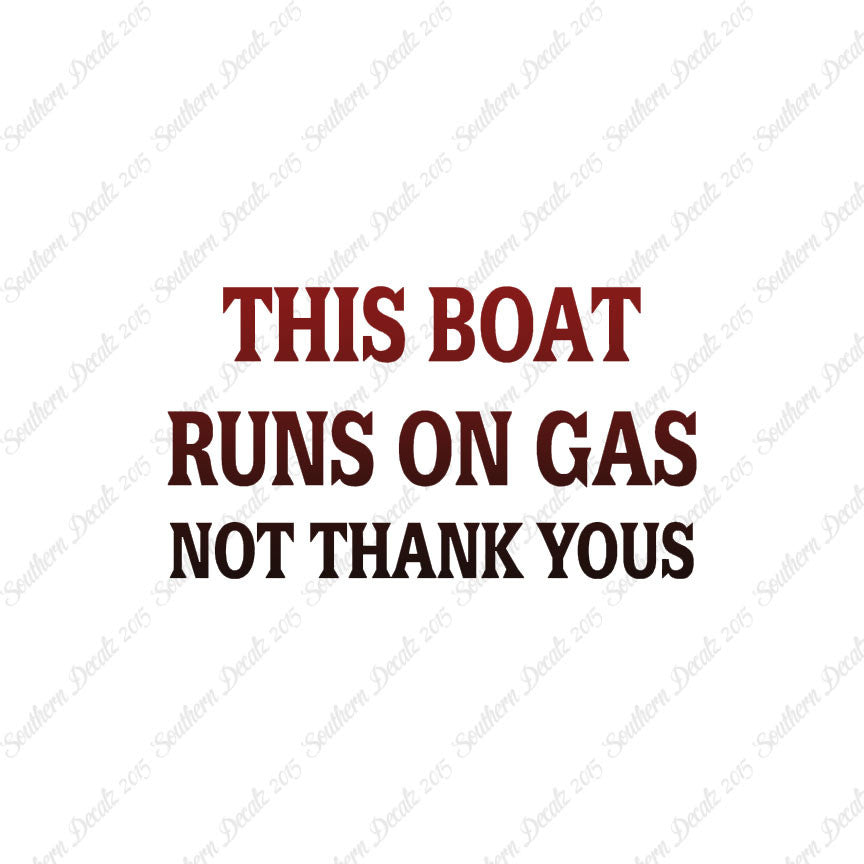 Fish Boat Runs On Gas