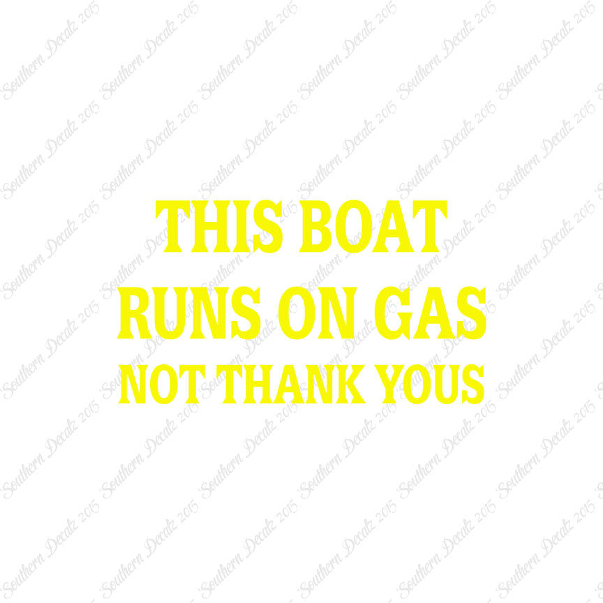 Fish Boat Runs On Gas