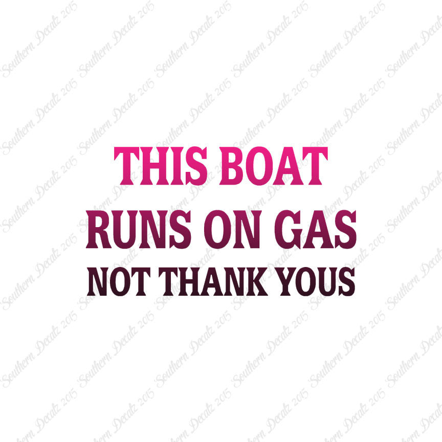 Fish Boat Runs On Gas