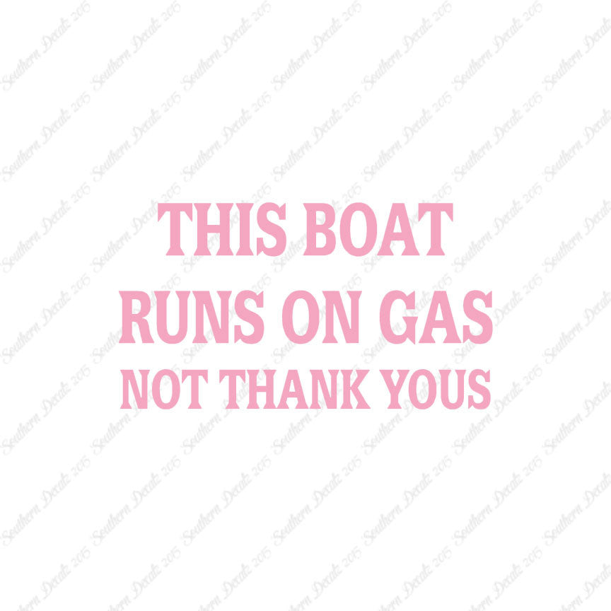 Fish Boat Runs On Gas