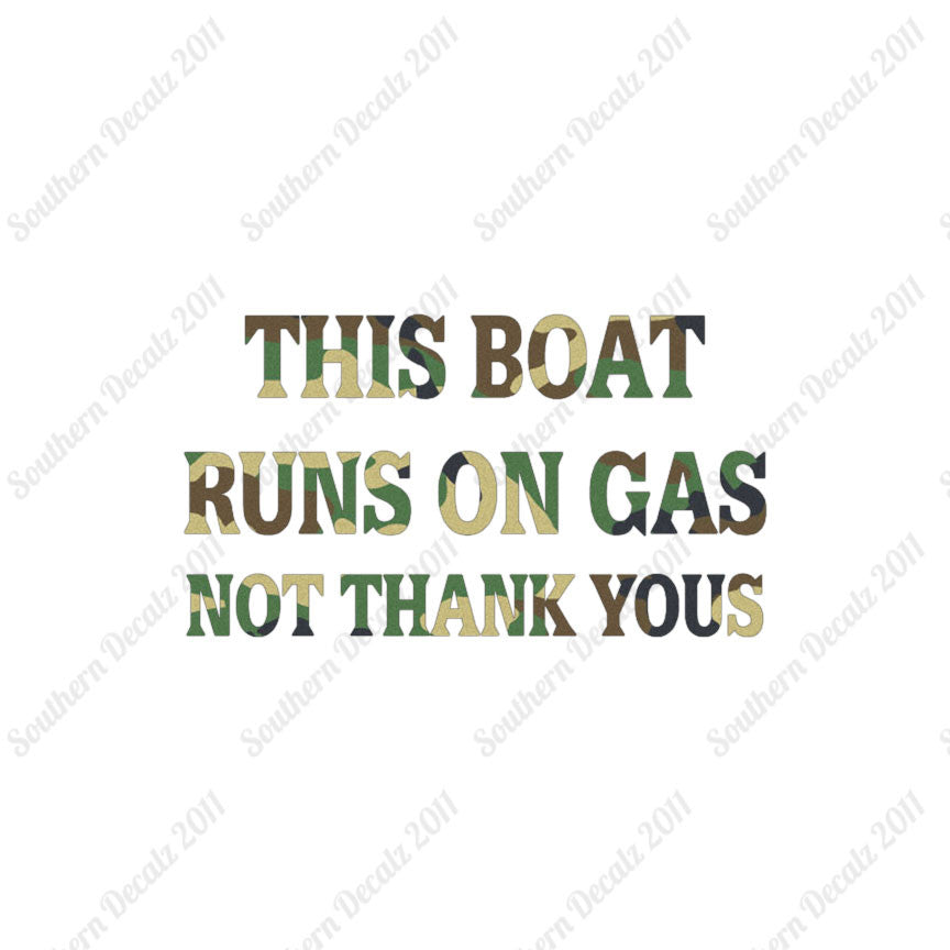 Fish Boat Runs On Gas