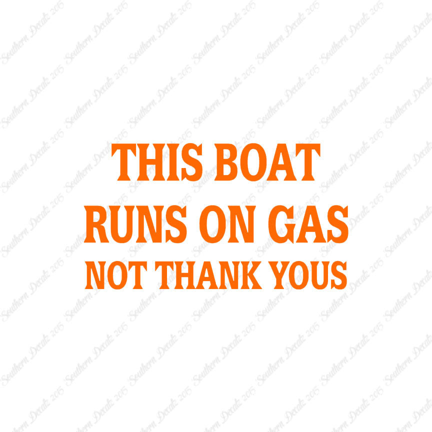 Fish Boat Runs On Gas