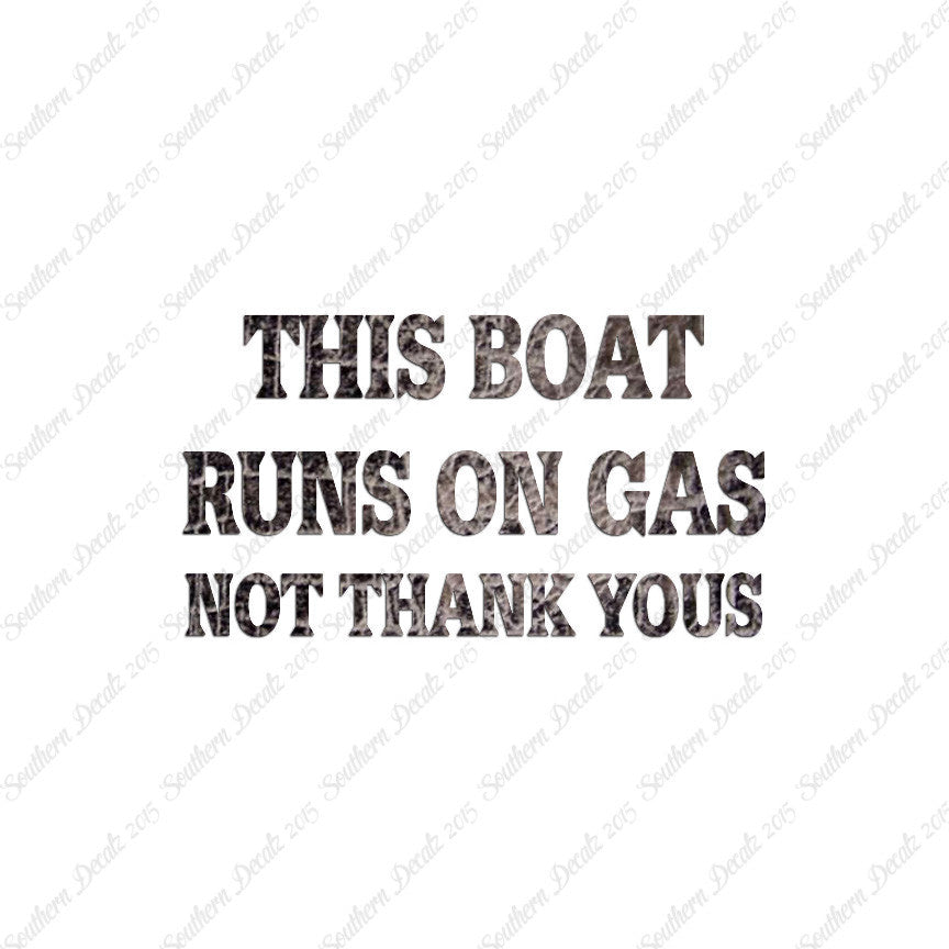 Fish Boat Runs On Gas