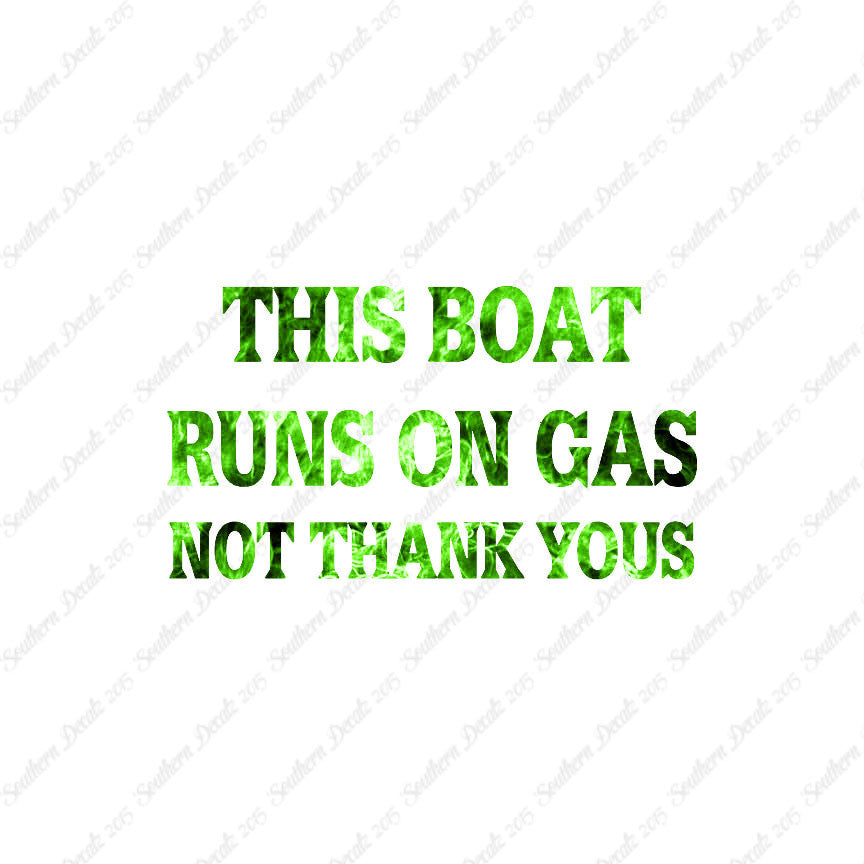 Fish Boat Runs On Gas