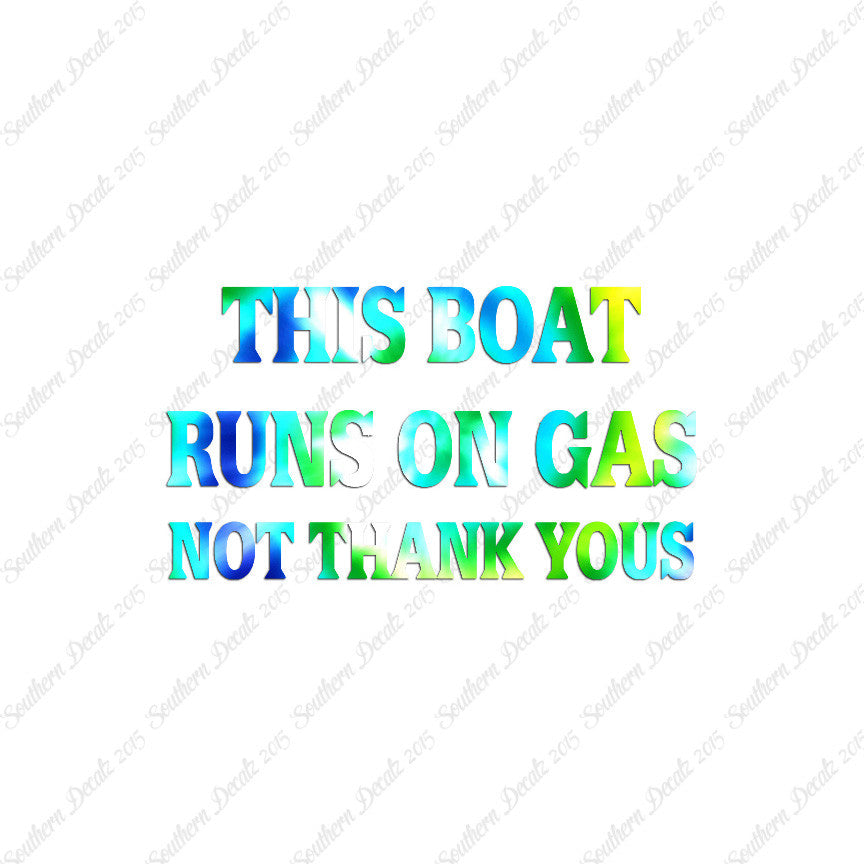 Fish Boat Runs On Gas
