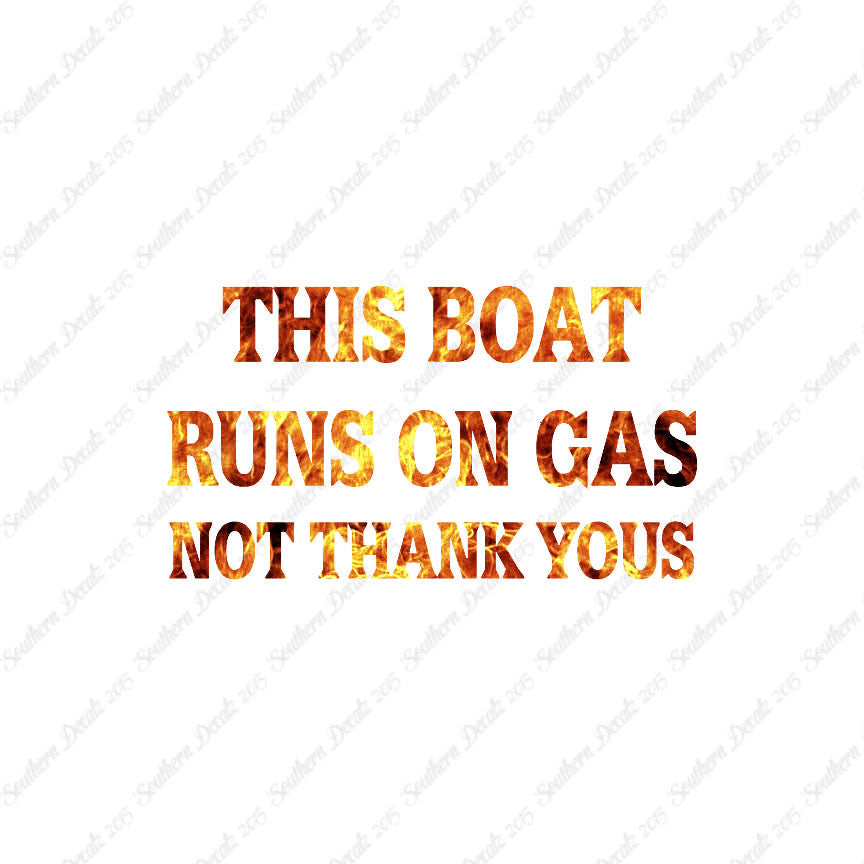 Fish Boat Runs On Gas