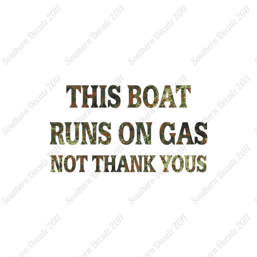 Fish Boat Runs On Gas