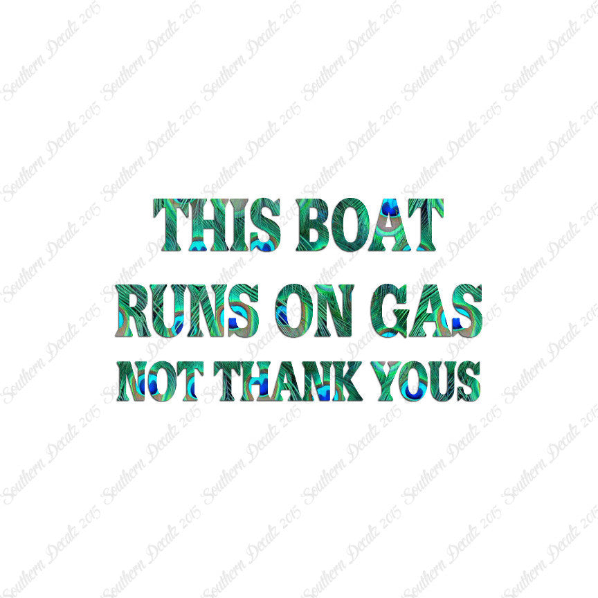 Fish Boat Runs On Gas