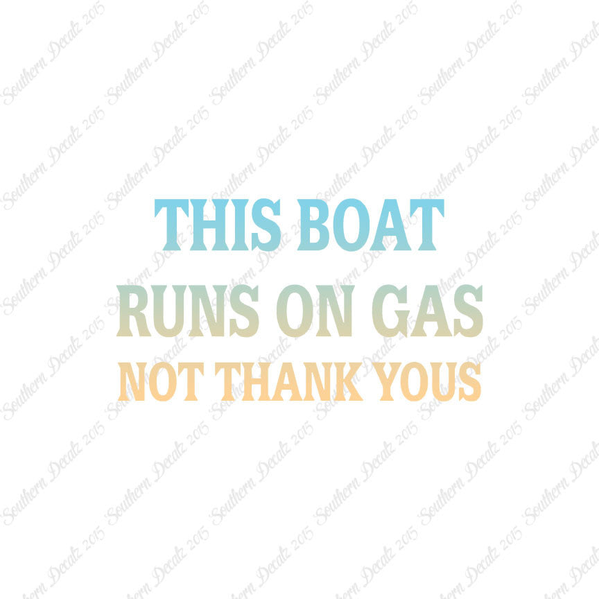 Fish Boat Runs On Gas