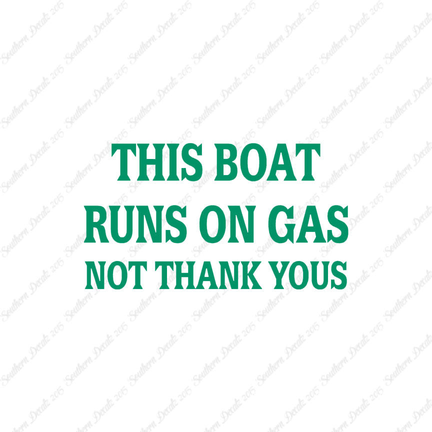 Fish Boat Runs On Gas