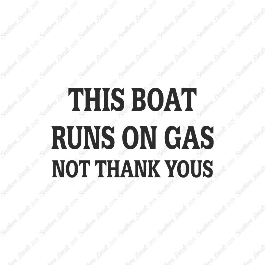Fish Boat Runs On Gas