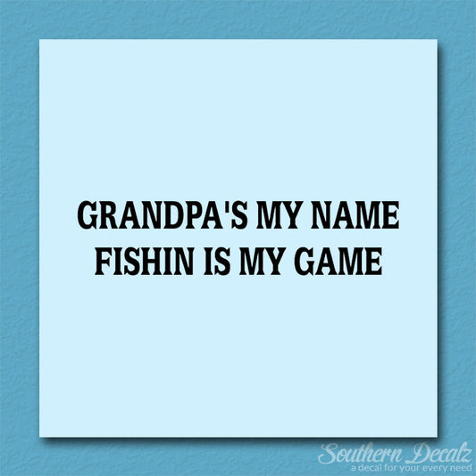 Grandpa Name Fishing Game