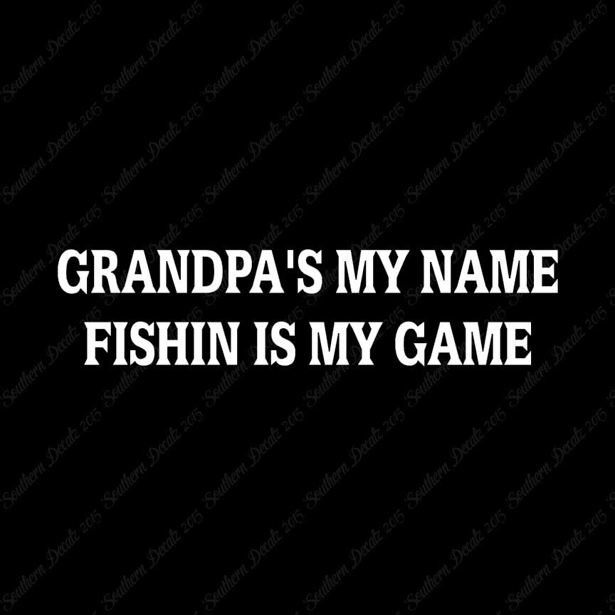 Grandpa Name Fishing Game