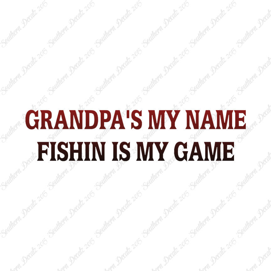 Grandpa Name Fishing Game
