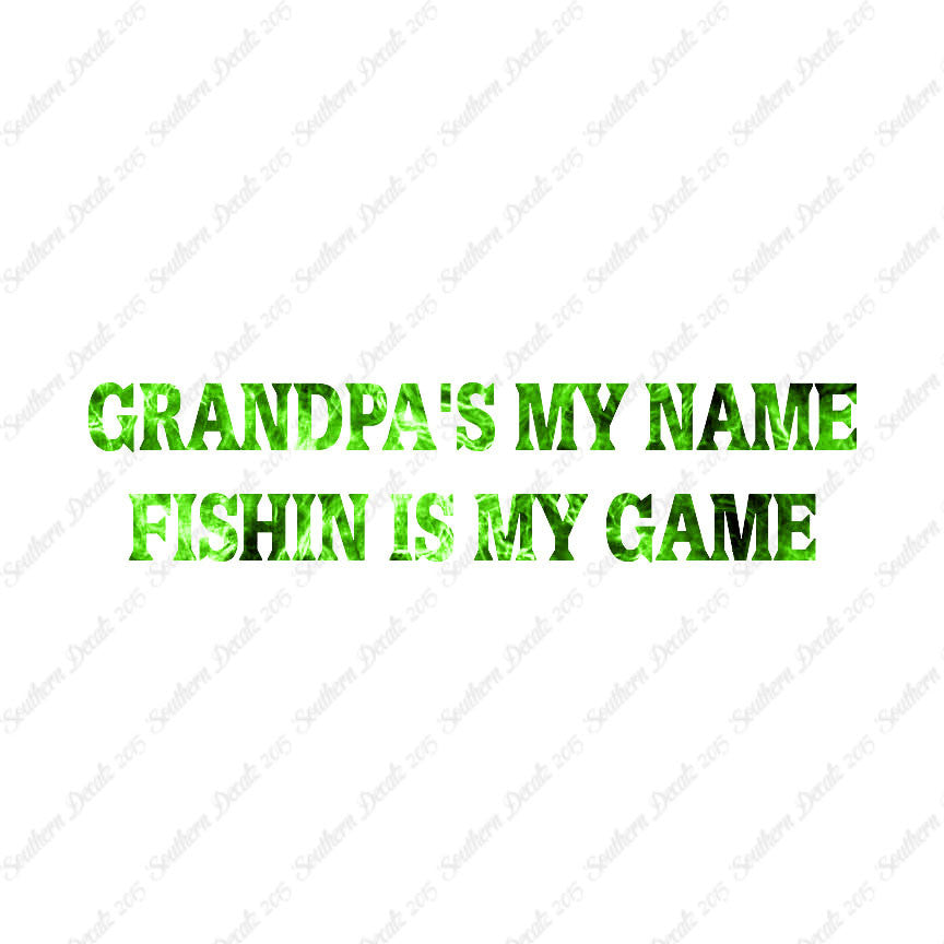 Grandpa Name Fishing Game
