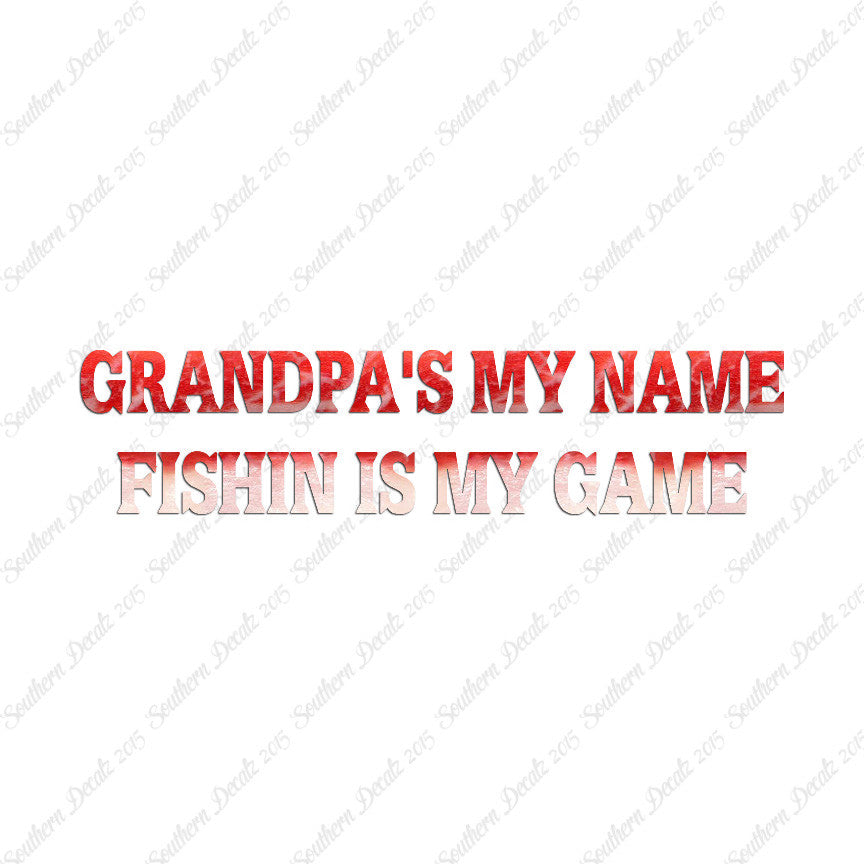 Grandpa Name Fishing Game