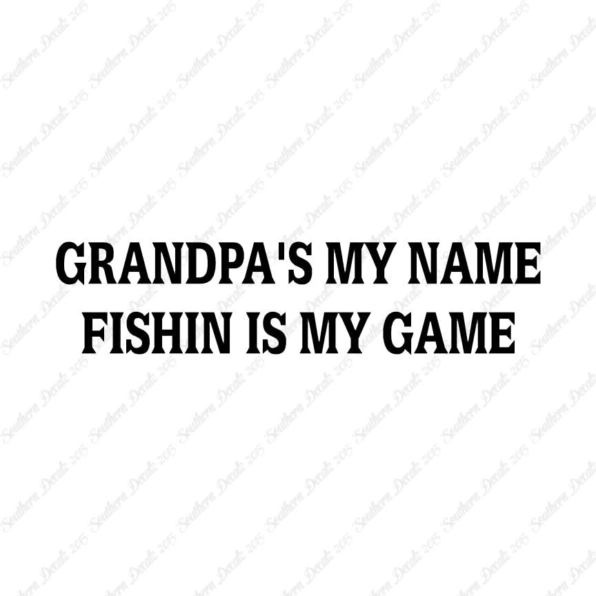 Grandpa Name Fishing Game