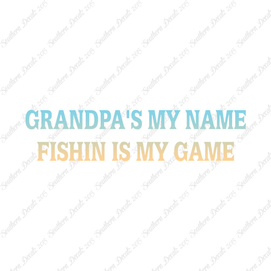 Grandpa Name Fishing Game
