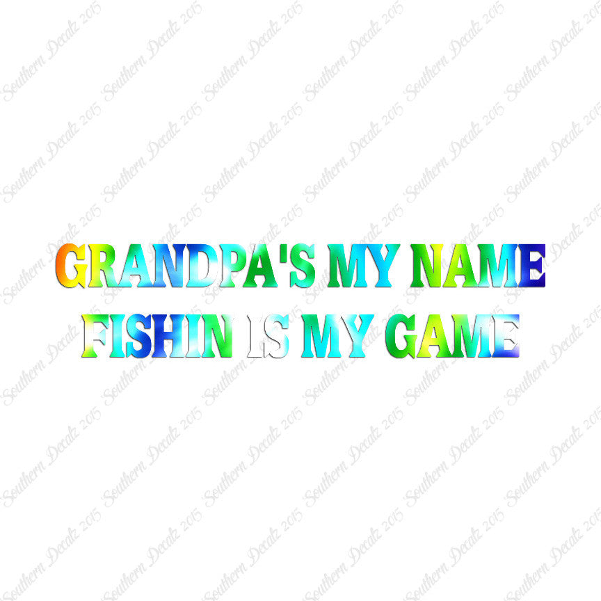 Grandpa Name Fishing Game